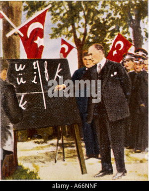 Langue Les réformes d'Ataturk Banque D'Images