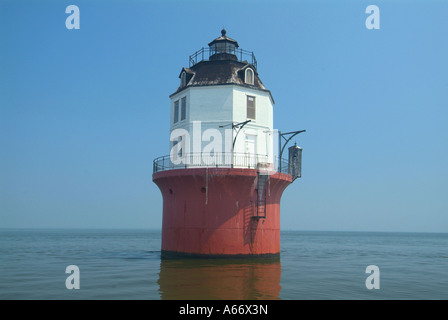 Port de Baltimore, le phare de la baie de Chesapeake, au Maryland Banque D'Images