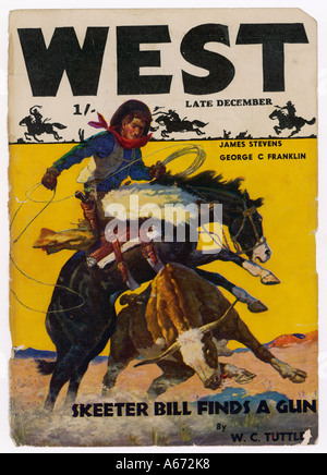 1913 West Cowboy raciale Banque D'Images