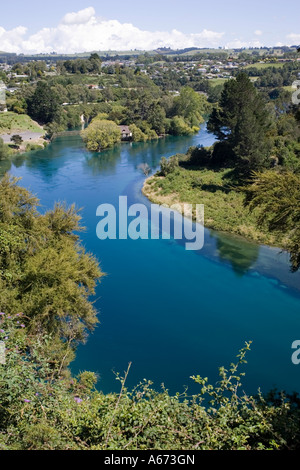 Près de la vallée de la rivière Waikato site saut à l'Île du Nord Nouvelle-zélande Taupo Banque D'Images