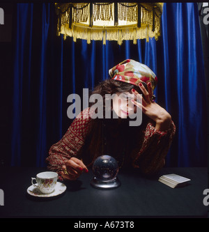 La boule de cristal Banque D'Images