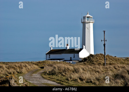 Phare et keepers cottage. Banque D'Images