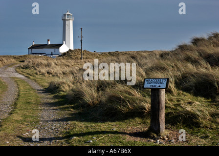 Phare et keepers cottage. Banque D'Images