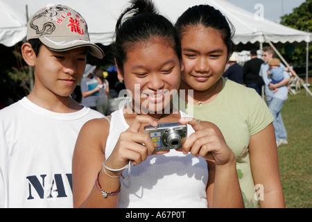 Miami Florida,Homestead,fruit and Spice Park,Asian Culture Festival,festivals,célébration,foire,événement,foire,célébration,adolescent vietnamien,adolescent,adolescent Banque D'Images