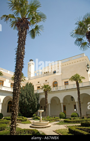 Parc et Jardin du Palais Livadija, Palais Livadija, été Jalta, Crimea, Ukraine, South-Easteurope, Europe, Banque D'Images