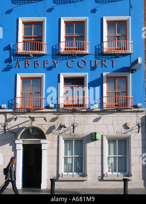 Façade avant de l'Abbey Court hostel Bachelors Walk Dublin Banque D'Images