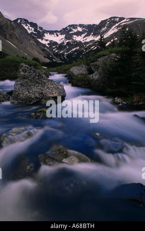 Driftwood Creek dans les montagnes du bassin Silver King Parc Provincial Babine Smithers, Colombie-Britannique Banque D'Images