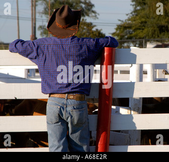 Cowboys au rodéo Cowtown New Jersey Banque D'Images