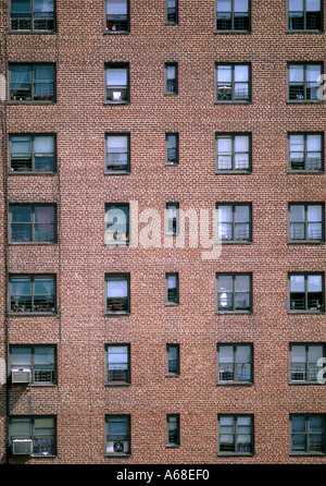 Une haute tour d'habitation à Manhattan Banque D'Images