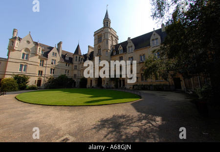 Au Balliol College d'Oxford Quad avant Banque D'Images