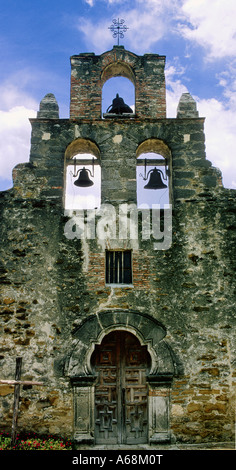 Mission San Jose fondée en 1720 par les missionnaires Franciscains espagnols, San Antonio, Texas Banque D'Images