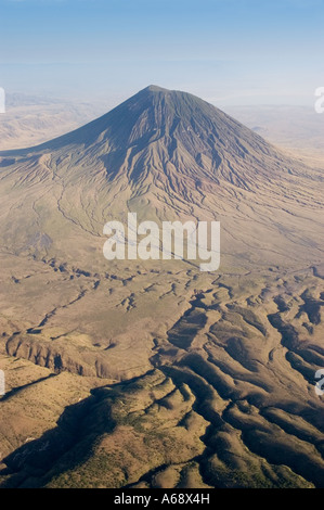 Ol Doinyo Lengai, vue aérienne, Tanzanie Banque D'Images