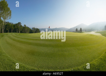 Diamond Creek Golf Club Banner Elk Caroline du Nord. Banque D'Images