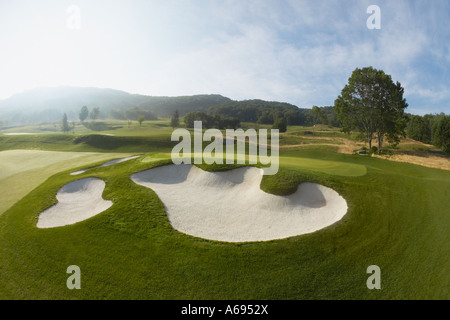 Diamond Creek Golf Club Banner Elk Caroline du Nord. Banque D'Images