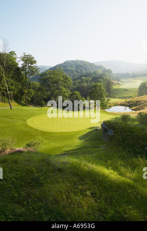 Diamond Creek Golf Club Banner Elk Caroline du Nord. Banque D'Images