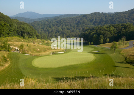 Diamond Creek Golf Club Banner Elk Caroline du Nord. Banque D'Images