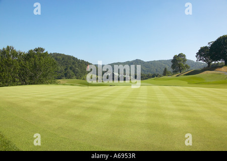 Diamond Creek Golf Club Banner Elk Caroline du Nord. Banque D'Images