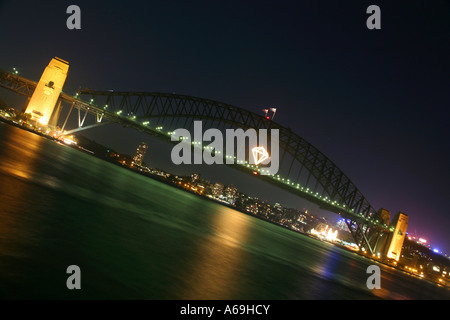 Sydney Harbour Bridge célébrant son 75e anniversaire, Australie 2007 Banque D'Images