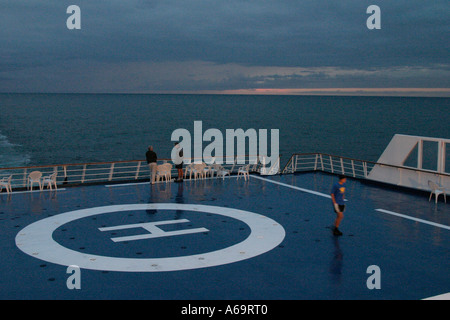 Hélisurface de la Bretagne Brittany Ferries Banque D'Images