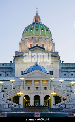 Bâtiment du Capitole de l'État de Pennsylvanie à Harrisburg Banque D'Images