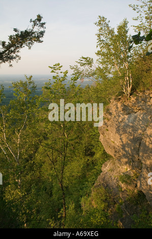 John Thatcher escarpement bluffs State Park Comté d'Albany New York Banque D'Images