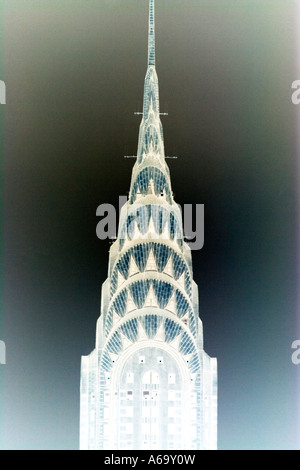 L'Art Déco du Chrysler Building William Van Allen New York City Manhattan Banque D'Images