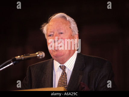 Sir Edward Heath l'ancien Premier ministre britannique Banque D'Images