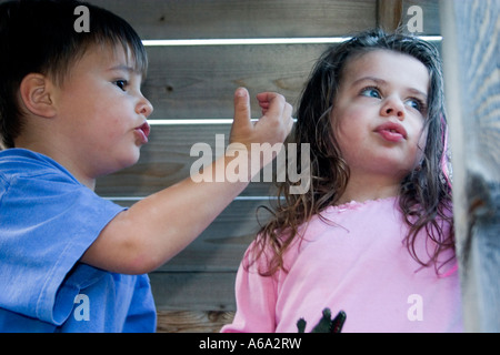 3 Deux ans de conversation en play house. St Paul Minnesota USA Banque D'Images