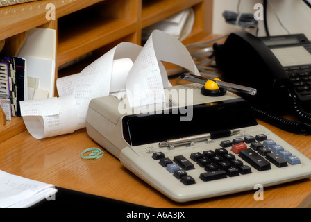 Home office malpropre Banque D'Images