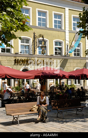 Hofbraeuhaus de Traunstein, Bavière, Allemagne. Banque D'Images