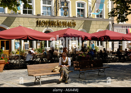 Hofbraeuhaus de Traunstein, Bavière, Allemagne. Banque D'Images