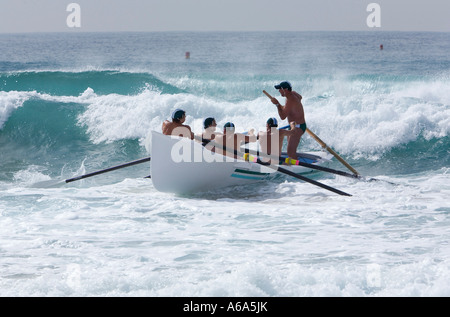 Surfboat racing - Sydney, Nouvelle Galles du Sud EN AUSTRALIE Banque D'Images