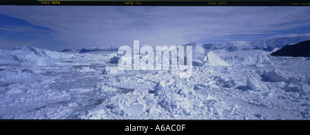 L'antarctique vue panoramique de la glace de mer en mer de Weddell, Antarctique Banque D'Images