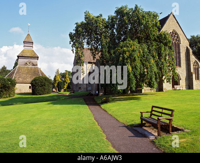 L'ÉGLISE ST MARY bois détachée beffroi Pembridge Herefordshire Angleterre UK Banque D'Images