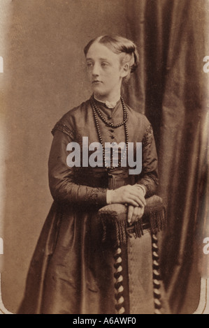 Portrait de Dame victorienne fin des années 1800 dsca 1996 Banque D'Images