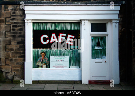 Sid's Café à partir de Last of the Summer Wine, Holmfirth, West Yorkshire, Royaume-Uni Banque D'Images