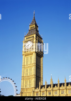 Big Ben Clock Tower à Westminster, Londres Banque D'Images