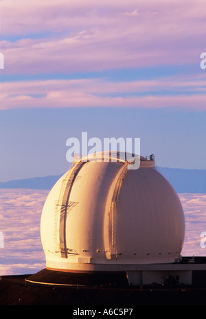 À l'observatoire de Mauna Kea Big Island Hawaii USA Banque D'Images