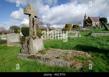 Chapelle et cimetière Croix Ogwell à Newton Abbot dans le sud du Devon en Angleterre Banque D'Images