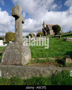 Chapelle et cimetière Croix Ogwell à Newton Abbot dans le sud du Devon en Angleterre Banque D'Images