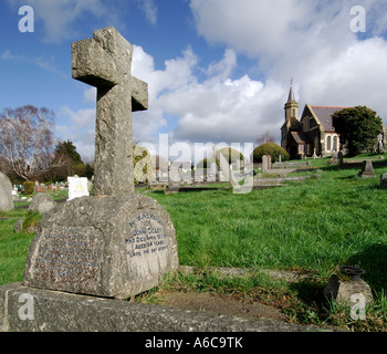 Chapelle et cimetière Croix Ogwell à Newton Abbot dans le sud du Devon en Angleterre Banque D'Images