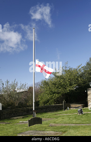 St George's d'un drapeau en berne. Banque D'Images
