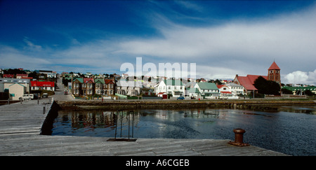 Port Stanley, capitale des Malouines Atlantique sud Vu du port Banque D'Images