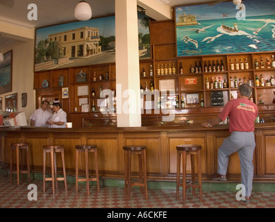 Cuba La Havane cojimar bar La Terraza de l'écrivain américain Ernest Hemingway s restaurant préféré Banque D'Images