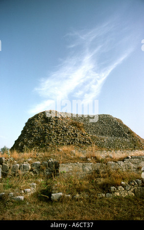Le Pakistan Punjab occidental bouddhisme site archéologique de Taxila Dharmarajika Stupa Banque D'Images