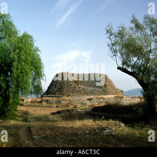 Le Pakistan Punjab occidental bouddhisme site archéologique de Taxila Dharmarajika Stupa Banque D'Images