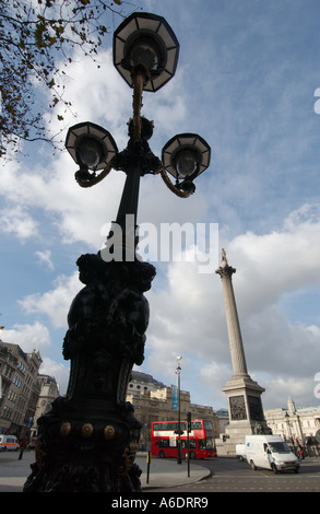 Vue de Trafalgar Square London Banque D'Images