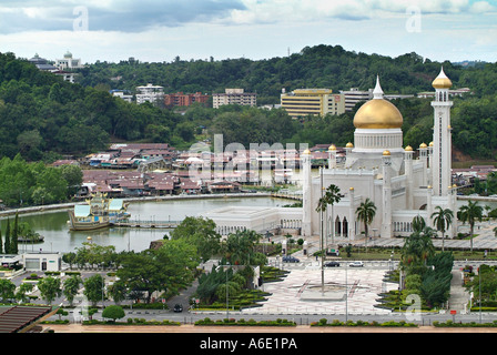 Mosquée Omar Ali Saifuddien capitale Bandar Seri Begawan (Brunei Banque D'Images