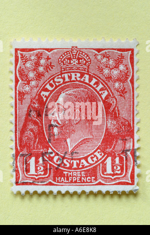 Le roi George V timbre-poste de l'Australie Banque D'Images