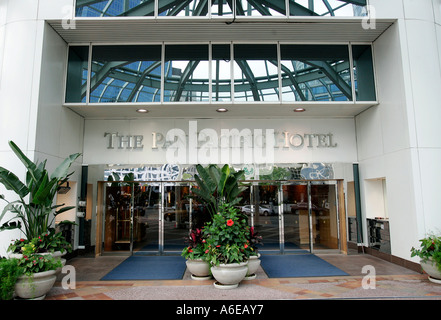 Entrée de l'hôtel Pan Pacific de Vancouver, British Columbia, Canada Banque D'Images